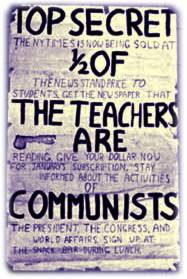 Poster: The Teachers are Commies!