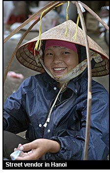 Street vendor in Hanoi